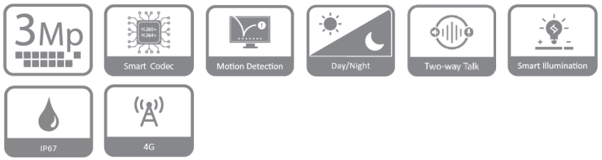 مشخصات دوربین DH-IPC-HFW1339DT1-4G-ST-IL در یک فریم