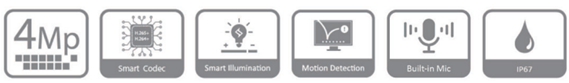مشخصات دوربین DH-IPC-HFW1431S1-A-S4 در یک فریم