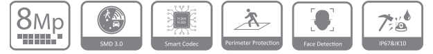 مشخصات دوربین DH-IPC-HDBW4841E-AS در یک فریم