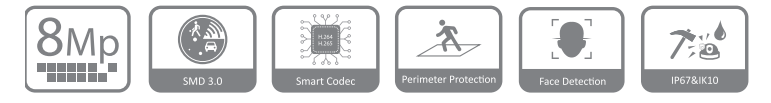 مشخصات دوربین DH-IPC-HDBW4841R-ZAS در یک فریم